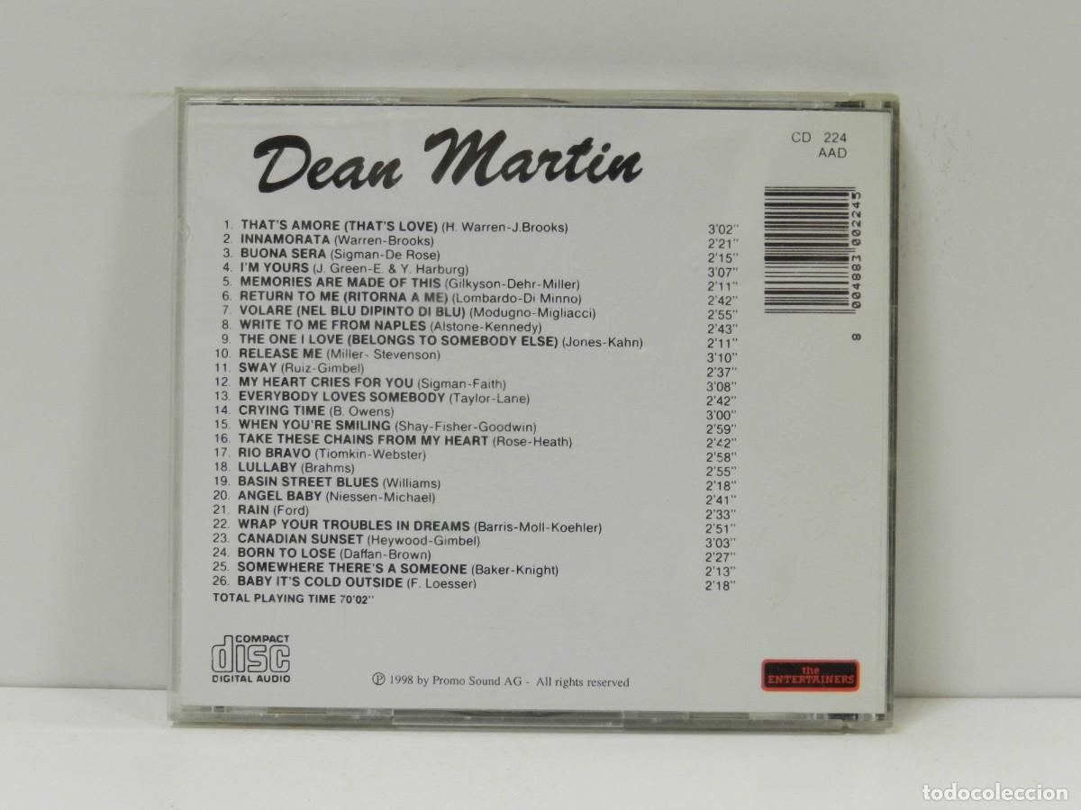 CDs de m&uacute;sica: DISCO CD. Dean Martin &ndash; Thats Amore. COMPACT DISC. - Foto 2