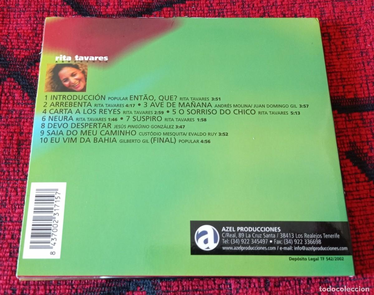 CDs de m&uacute;sica: RITA TAVARES ** Arrebenta ** CD ORIGINAL 2002 - Foto 2
