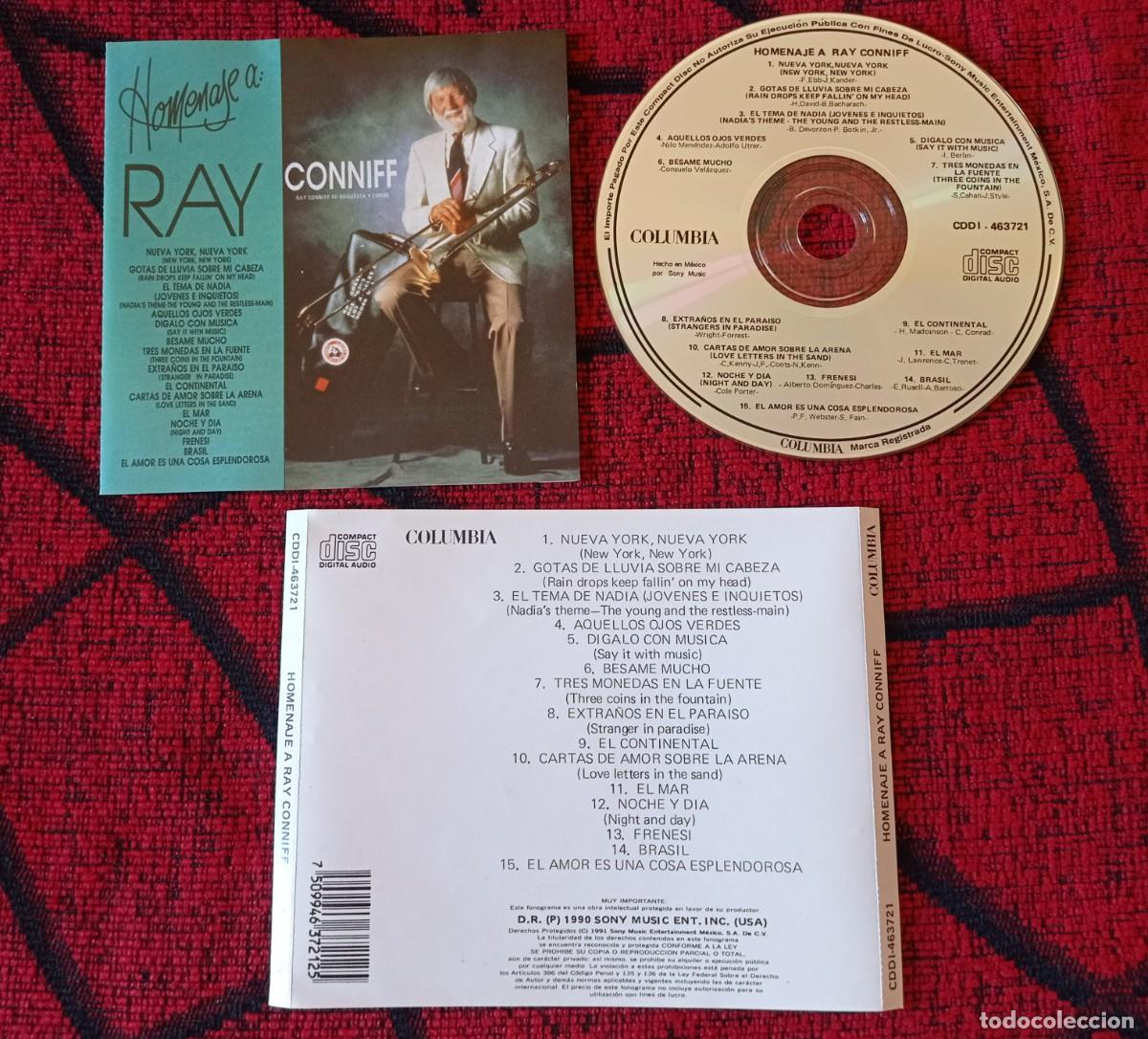CDs de m&uacute;sica: RAY CONNIFF ** Homenaje A Ray ** CD ORIGINAL 1991 MEXICO - Foto 1