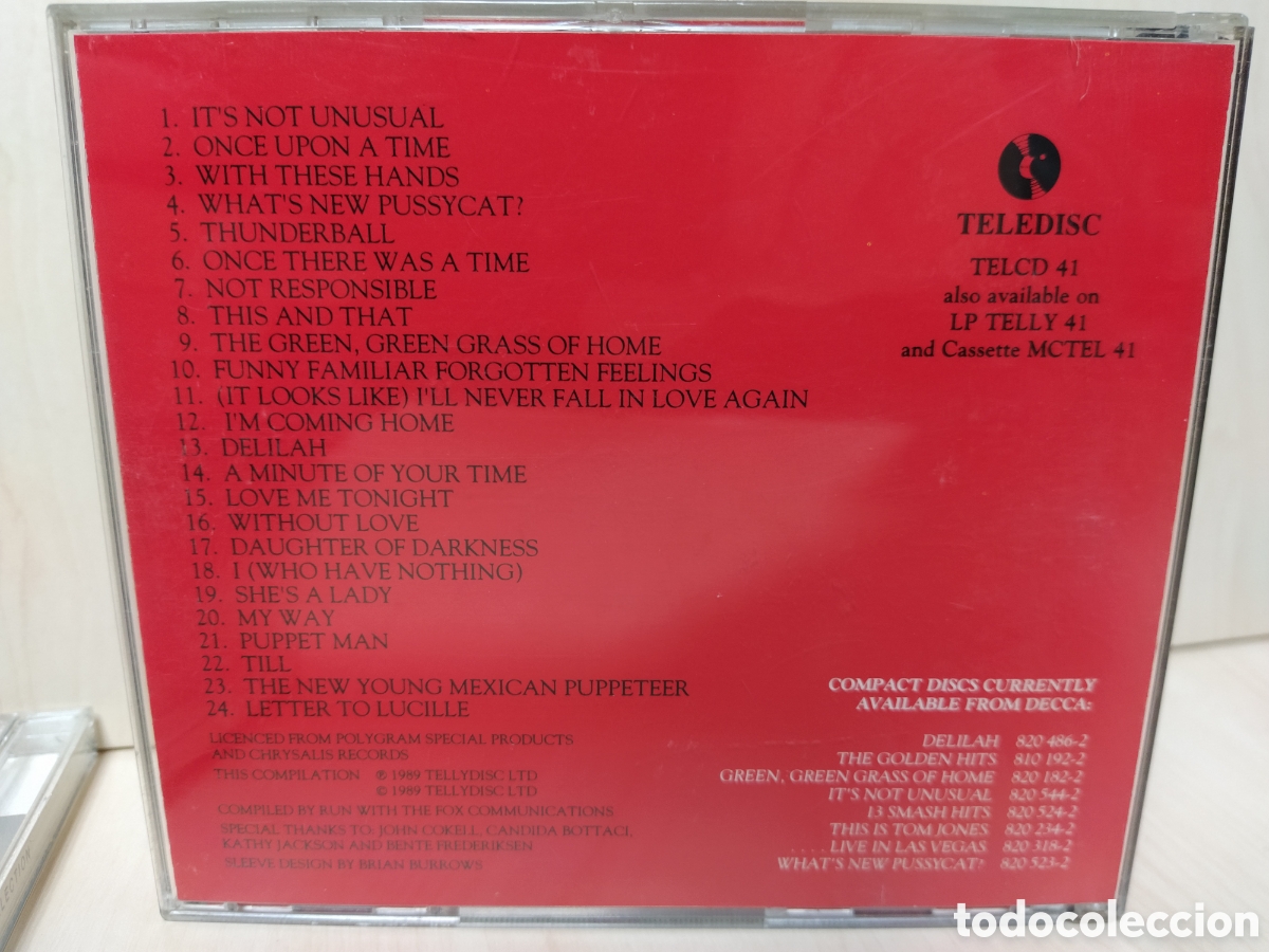 CDs de m&uacute;sica: Tom Jones - The Hits Collection (CD, Comp) - Foto 2
