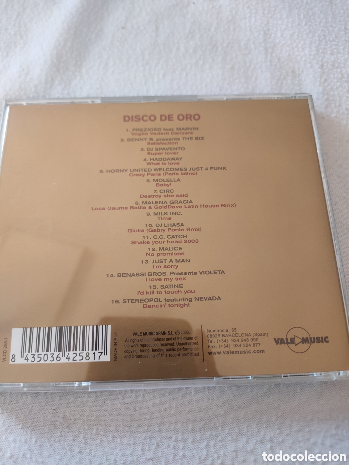 CDs de m&uacute;sica: SCD9 disco de oro CD SEGUNDAMANO - Foto 2