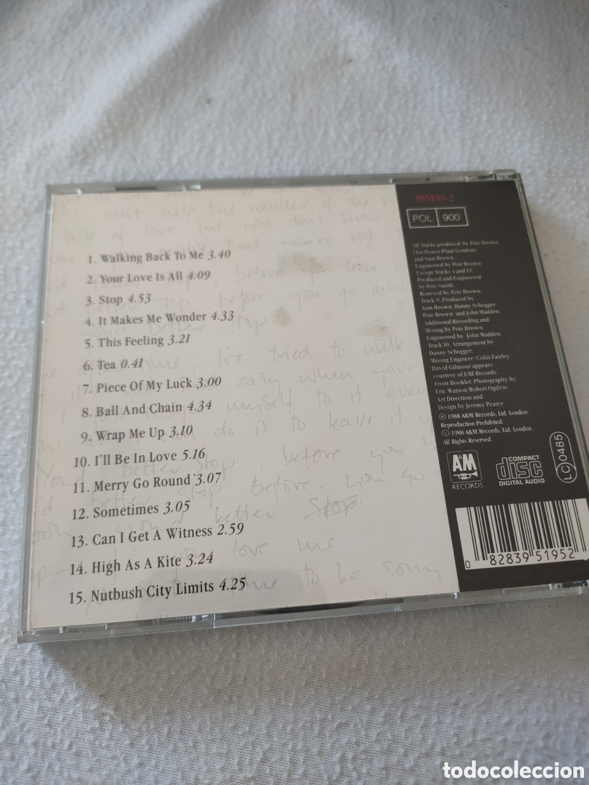 CDs de m&uacute;sica: SCD9 sam Brown stop CD SEGUNDAMANO - Foto 2