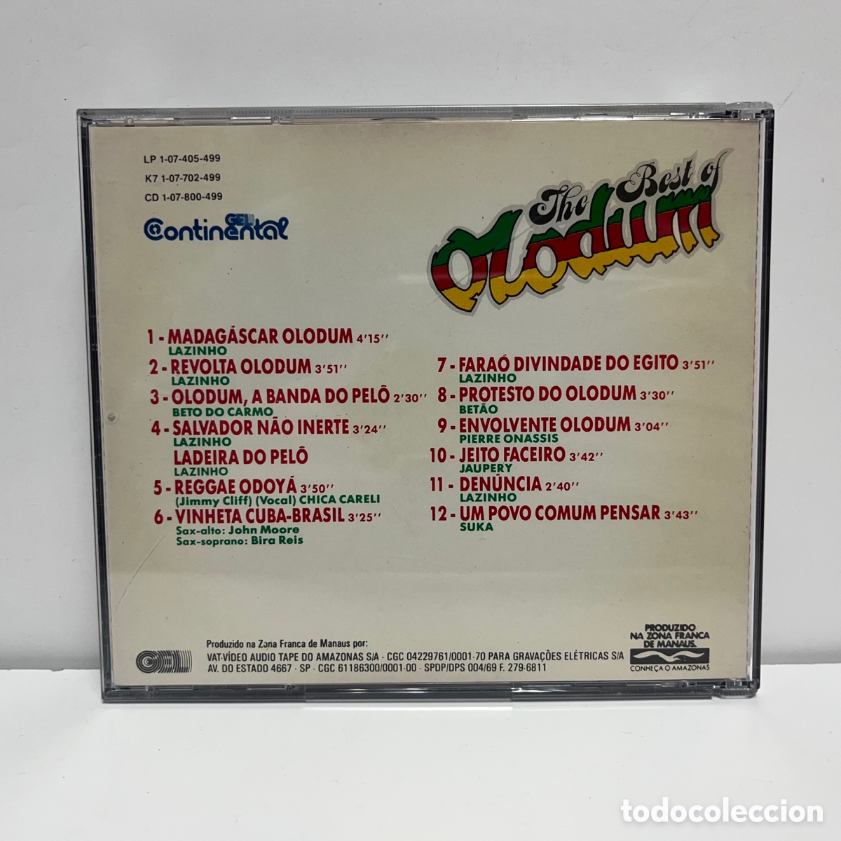olodum - the best of olodum (cd) - Comprar CD de Música Latina no  todocoleccion