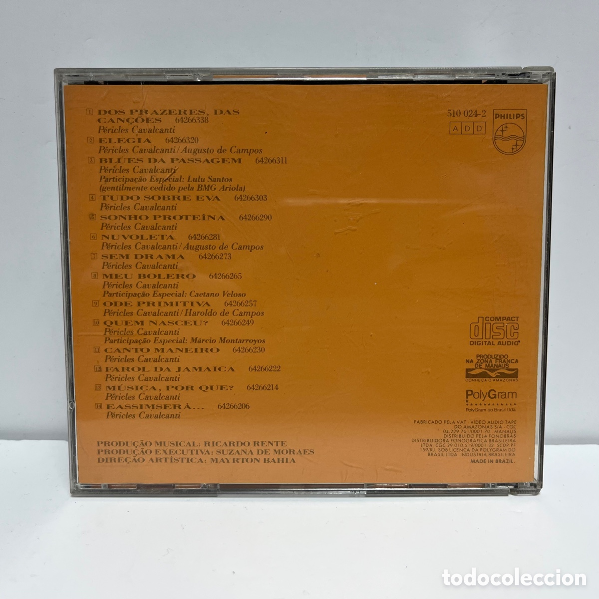 CDs de m&uacute;sica: P&eacute;ricles Cavalcanti - Can&ccedil;&otilde;es (CD) - Foto 2