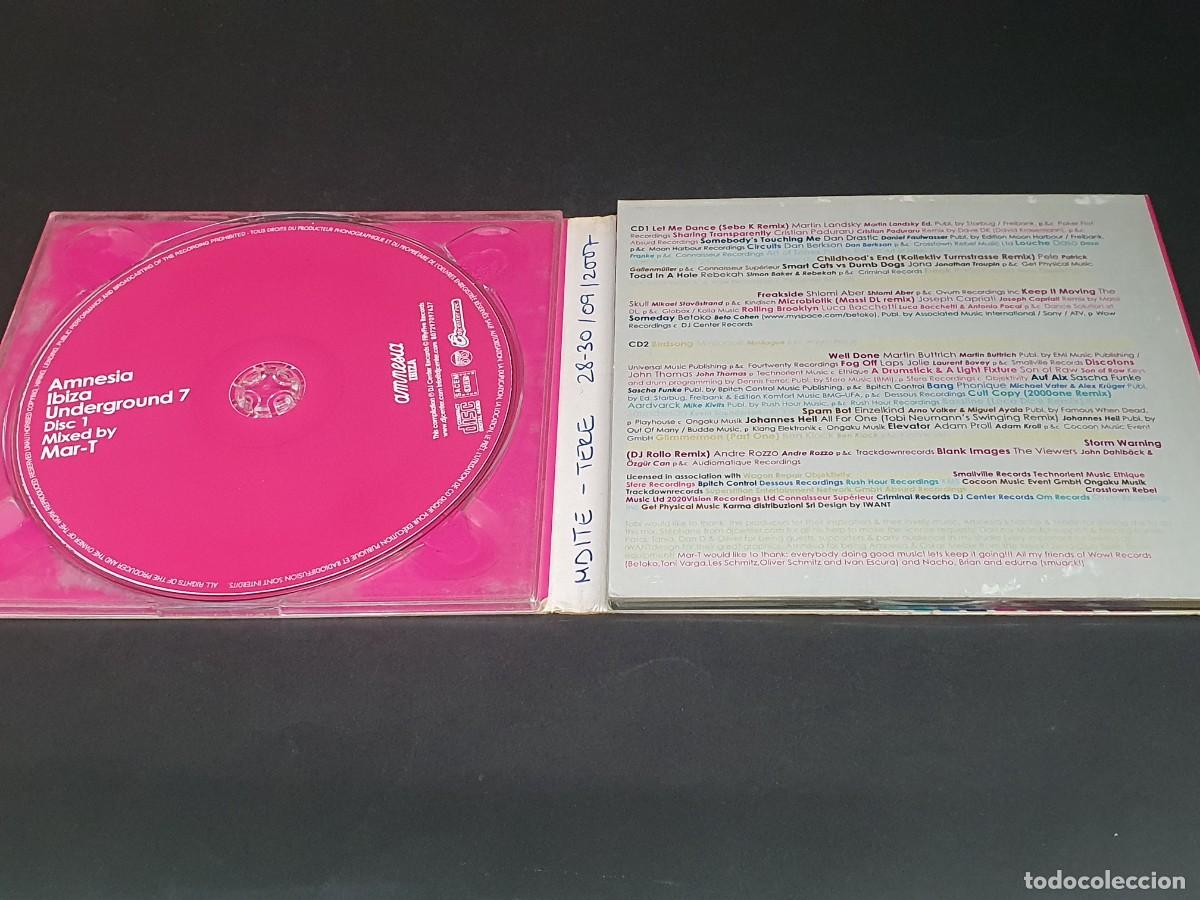 CDs de m&uacute;sica: 2 CD CARTON - AMNESIA IBIZA - 2007 - Foto 2
