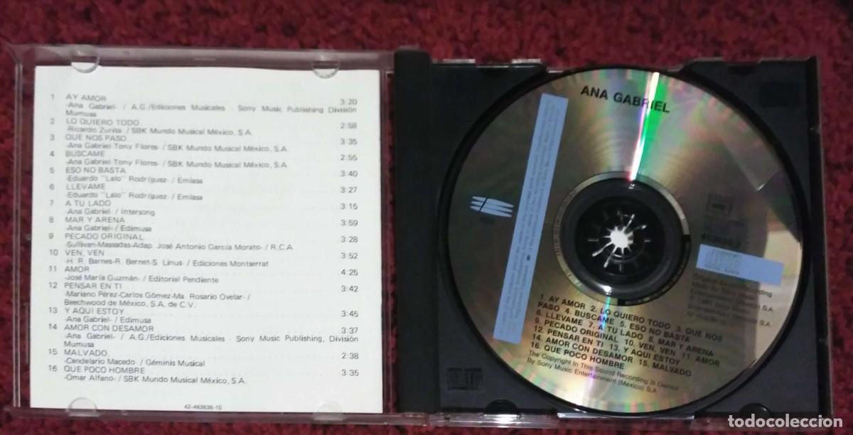 CDs de m&uacute;sica: ANA GABRIEL (ANA GABRIEL) CD 1995 - Foto 3