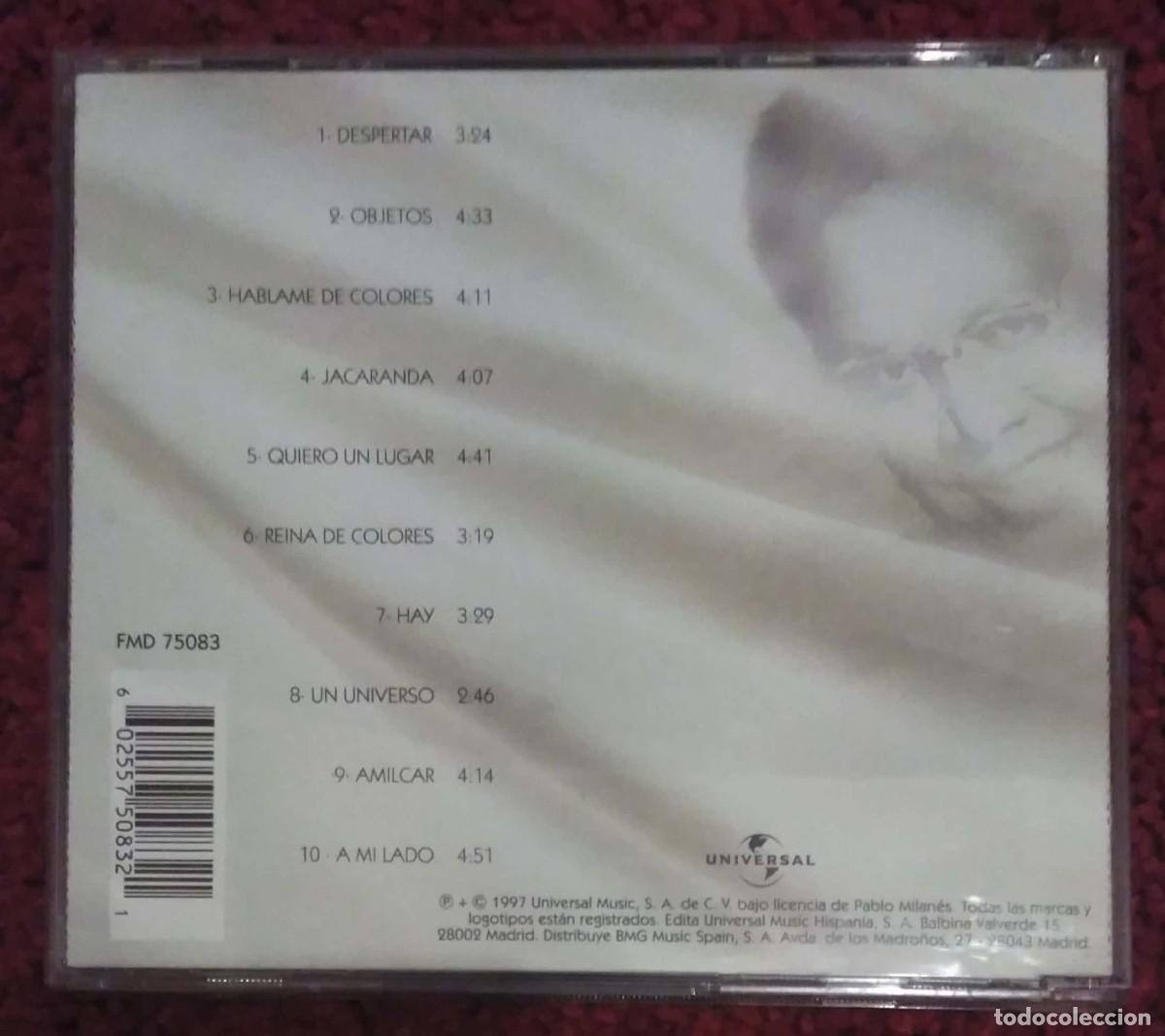 CDs de m&uacute;sica: PABLO MILANES (DESPERTAR) CD 1997 - Foto 2
