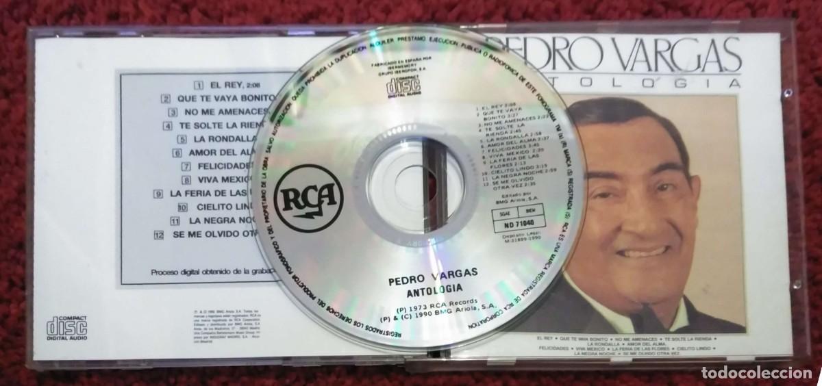 CDs de m&uacute;sica: PEDRO VARGAS (ANTOLOG&Iacute;A) CD 1990 - Foto 3