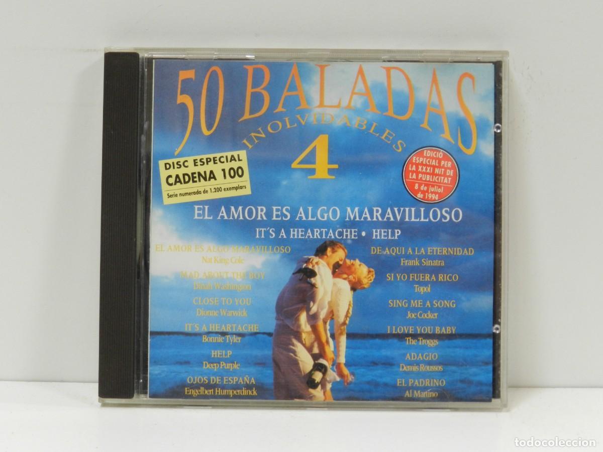 CDs de m&uacute;sica: DISCO CD. 50 Baladas Inolvidables 4. COMPACT DISC. - Foto 1