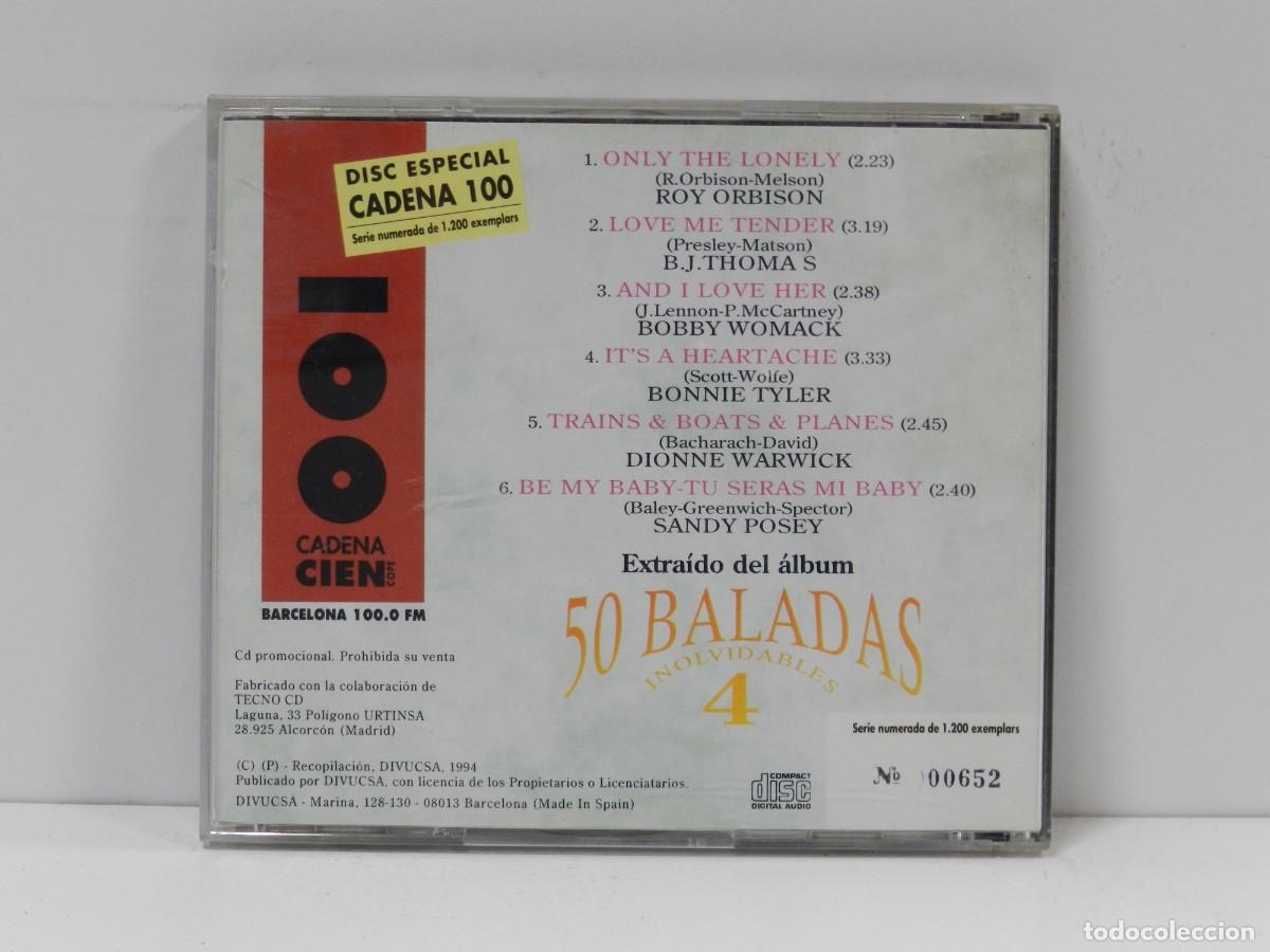 CDs de m&uacute;sica: DISCO CD. 50 Baladas Inolvidables 4. COMPACT DISC. - Foto 2