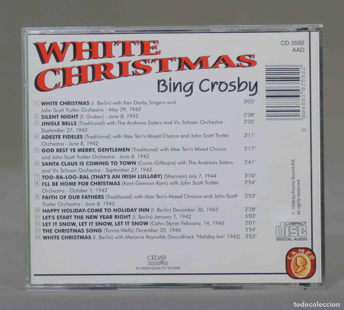 CDs de m&uacute;sica: CD. BING CROSBY. WHITE CHRISTMAS - Foto 2