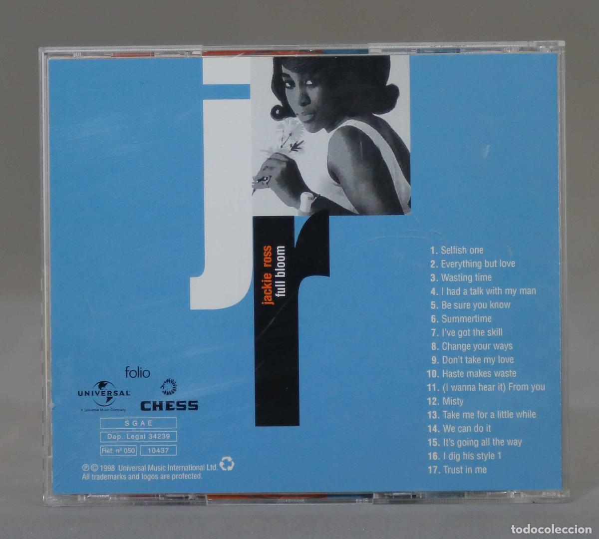 CDs de m&uacute;sica: CD. Jackie Ross &ndash; Full Bloom - Foto 2