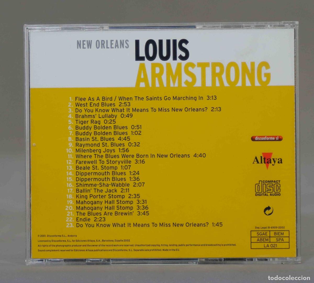 CDs de m&uacute;sica: CD- ARMSTRONG. NEW ORLEANS - Foto 2