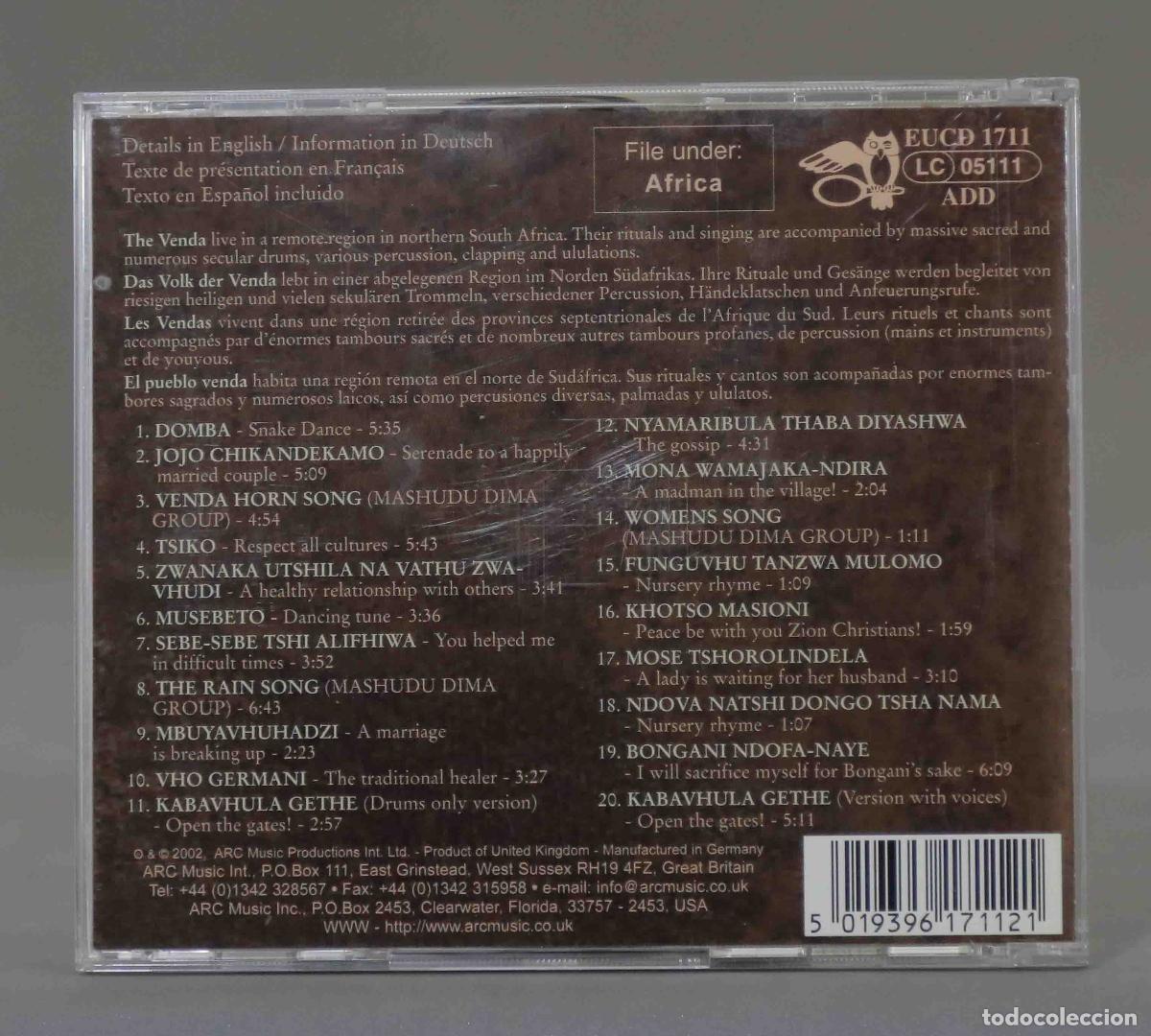 CDs de m&uacute;sica: CD. The Venda Drummers - Foto 2