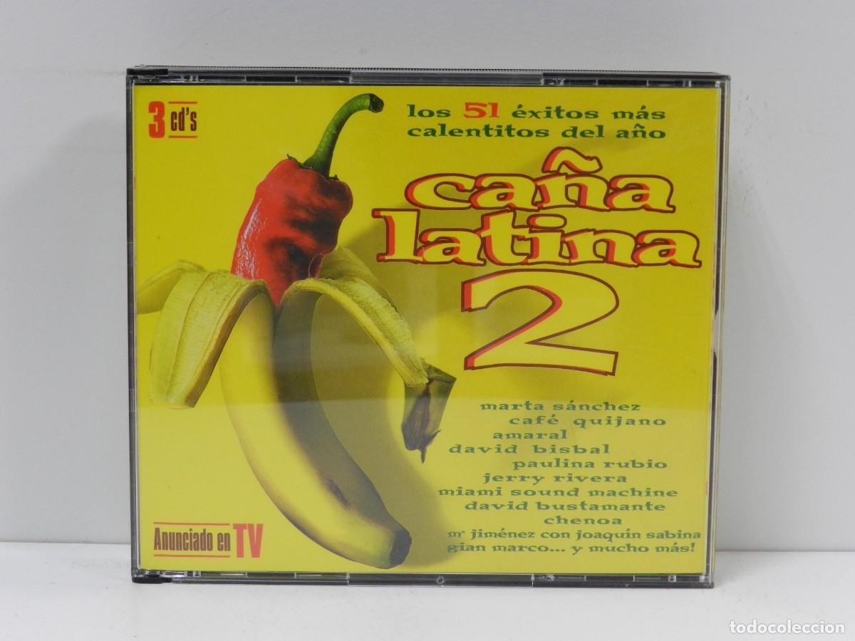 CDs de m&uacute;sica: DISCO 3 X CD. Ca&ntilde;a Latina 2. COMPACT DISC. - Foto 1