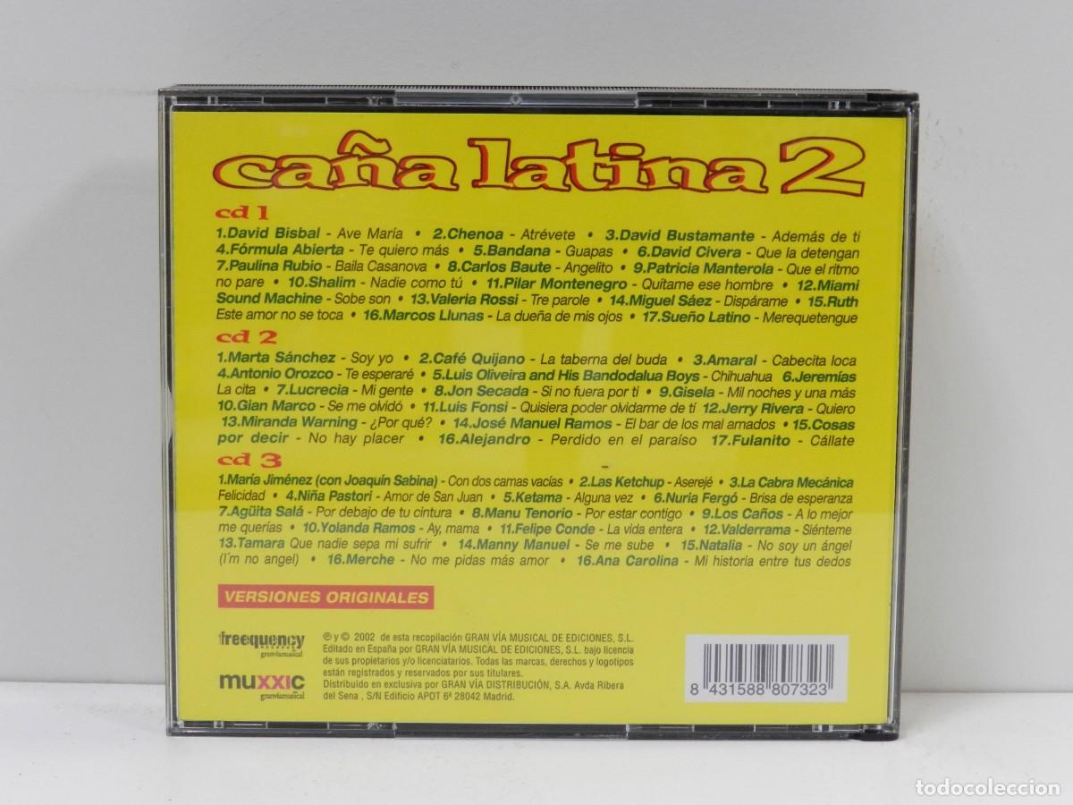 CDs de m&uacute;sica: DISCO 3 X CD. Ca&ntilde;a Latina 2. COMPACT DISC. - Foto 2