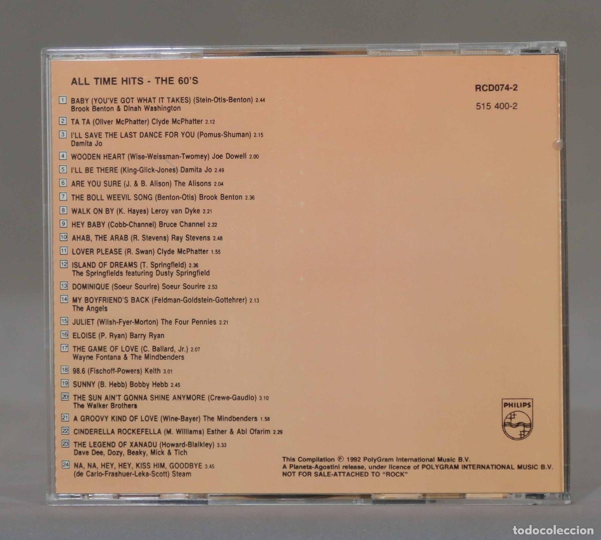 CDs de m&uacute;sica: CD. All Time Hits - The 60&acute;s - Foto 2