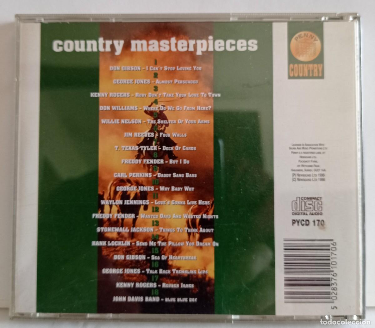 CDs de m&uacute;sica: COUNTRY MASTERPIECES 1996 . - Foto 2