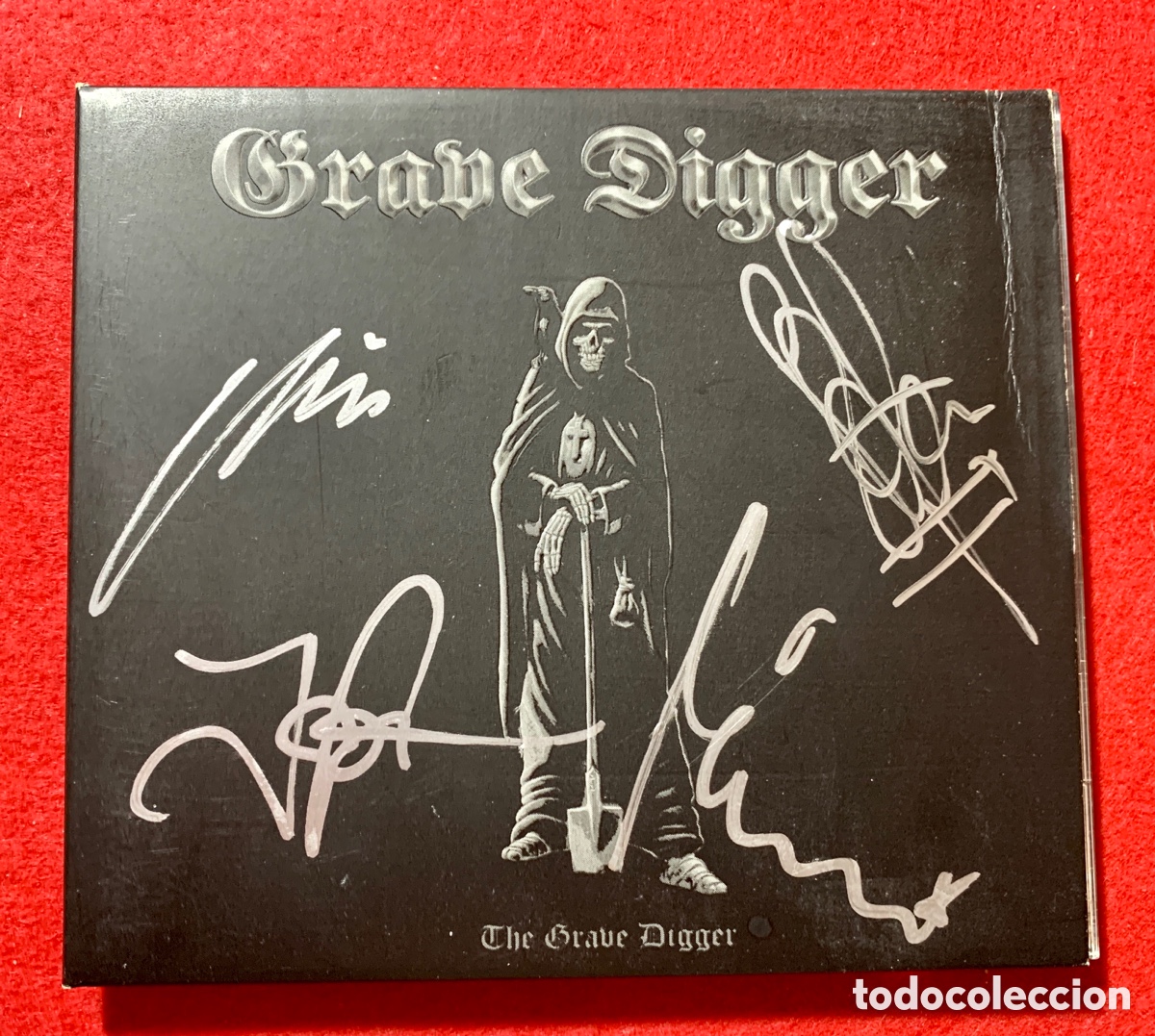 CDs de m&uacute;sica: Grave Digger Firmado Cd The Grave Digger del 2001- - Foto 1