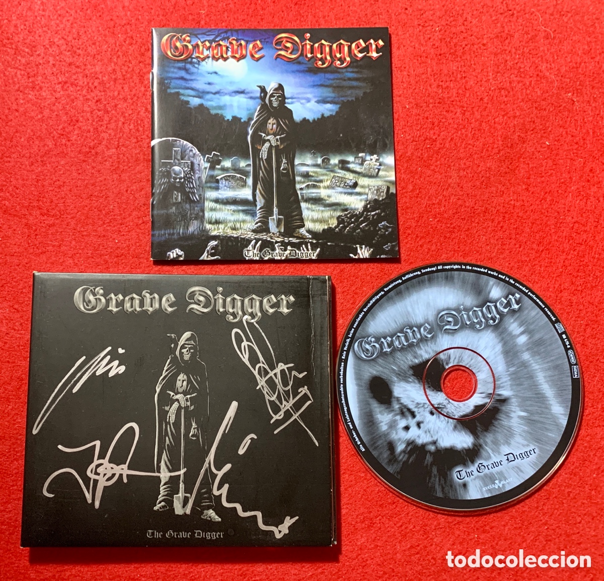 CDs de m&uacute;sica: Grave Digger Firmado Cd The Grave Digger del 2001- - Foto 6