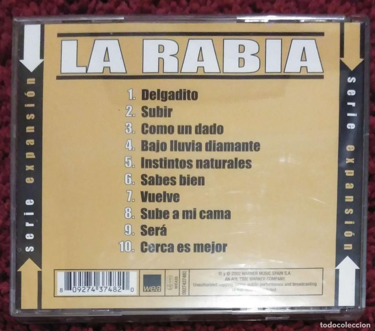 CDs de m&uacute;sica: LA RABIA (DELGADITO Y OTROS EXITOS) CD 2002 - Foto 2