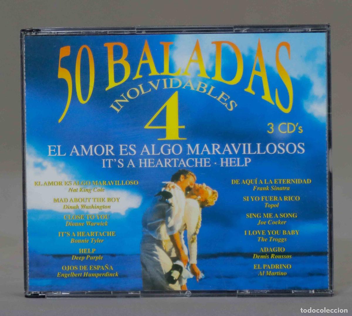 CDs de m&uacute;sica: 3 CD. 50 baladas inolvidables. 4 - Foto 1