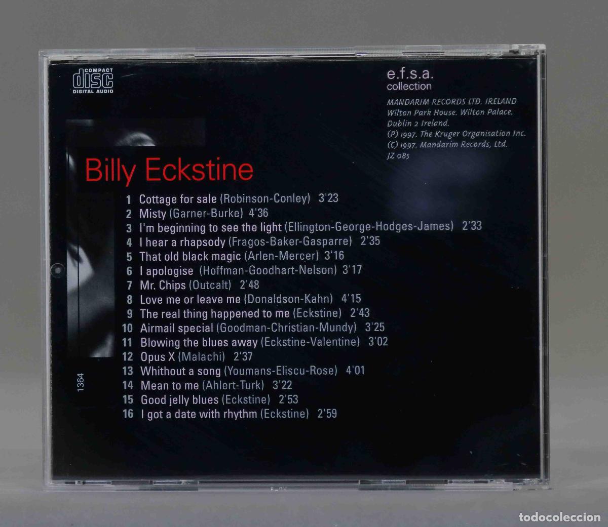 CDs de m&uacute;sica: CD. Billy Eckstine &ndash; Jazz Masters (100 Ans De Jazz) - Foto 2