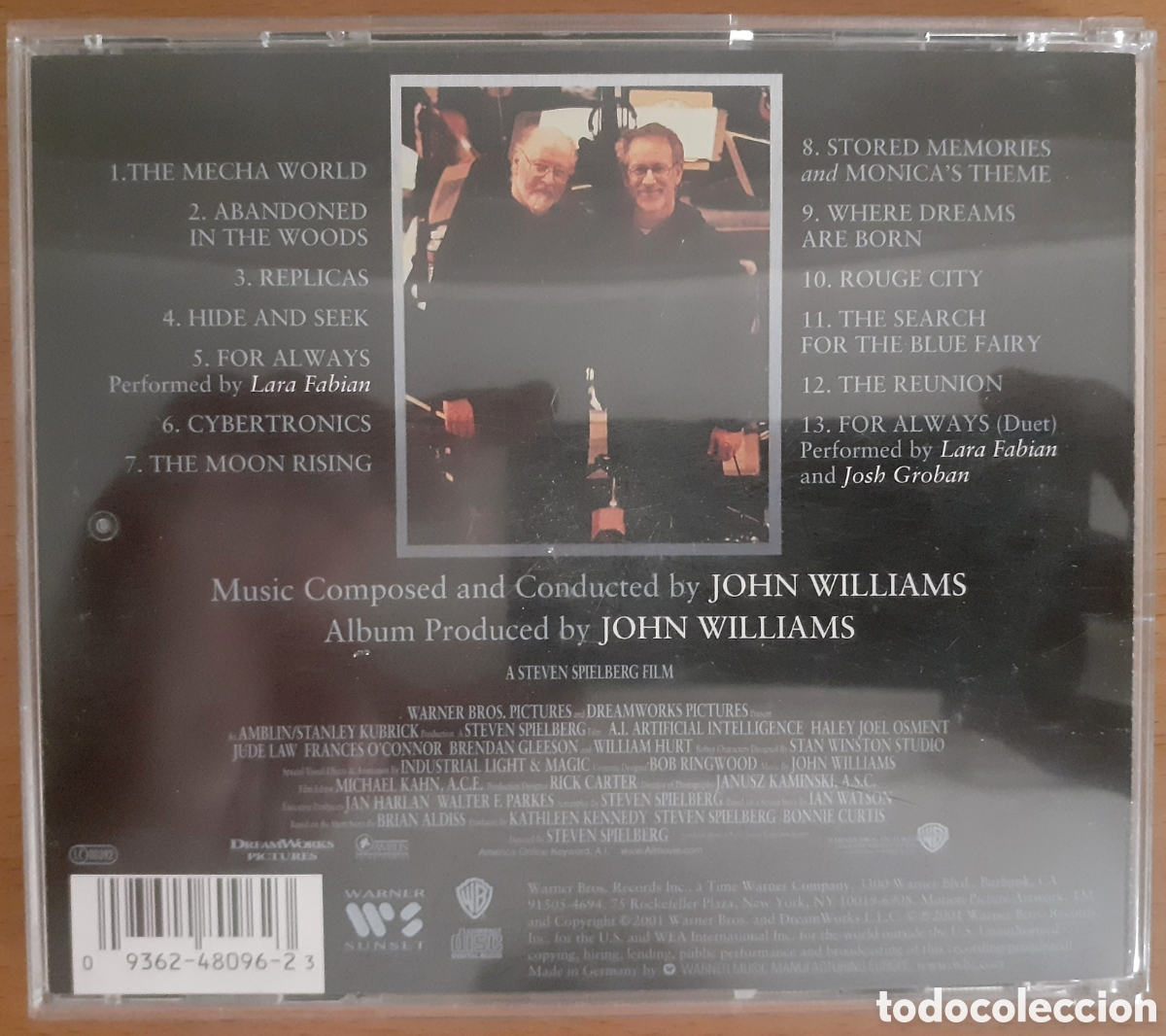 CDs de m&uacute;sica: &rdquo;A.I. ARTIFICIAL INTELLIGENCE&rdquo; JOHN WILLIAMS CD WARNER BROS. RECORDS 2001 VER INFO. - Foto 2