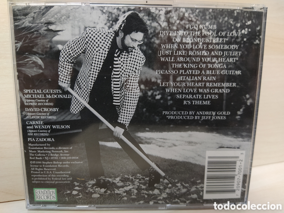CDs de m&uacute;sica: Stephen Bishop - Blue Guitars (CD, Album) - Foto 2