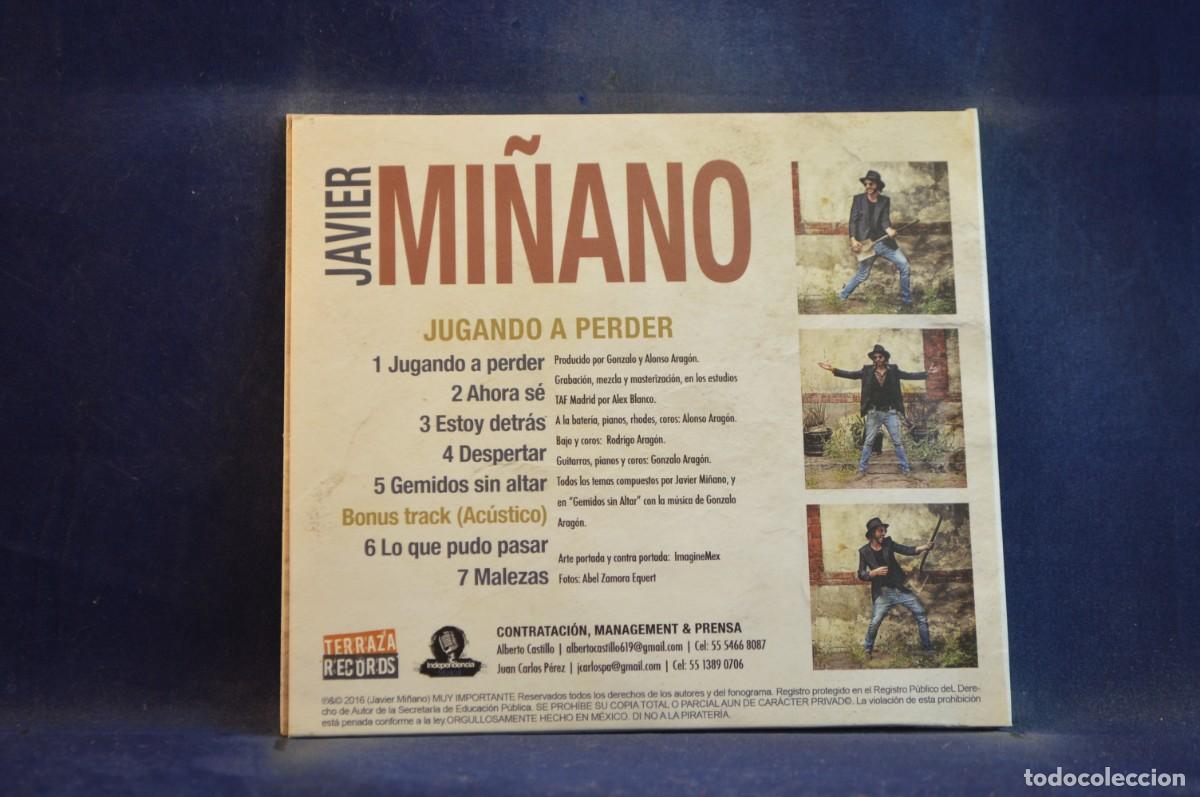 CDs de m&uacute;sica: JAVIER MI&Ntilde;ANO - JUGANDO A PERDER - Foto 2