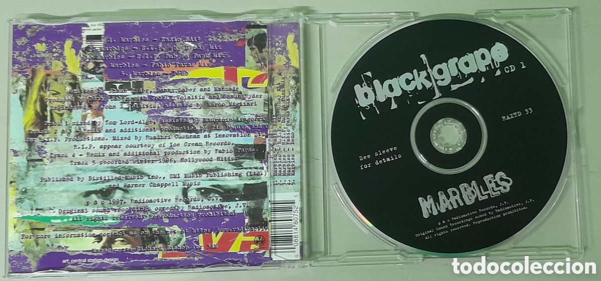 CDs de m&uacute;sica: BLACKGRAPE - MARBLES - CDSINGLE - Foto 2