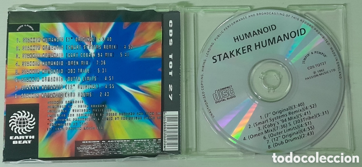 CDs de m&uacute;sica: STAKKER HUMANOID 92 - CDSINGLE - Foto 2
