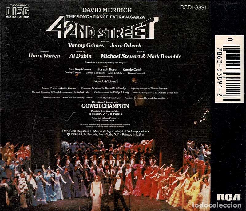 CDs de m&uacute;sica: David Merrick, Thomas Z. Shepard - 42nd Street. CD - Foto 2