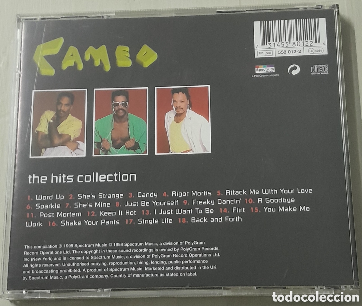 CDs de m&uacute;sica: CAMEO - THE HITS COLLECTION - Foto 2