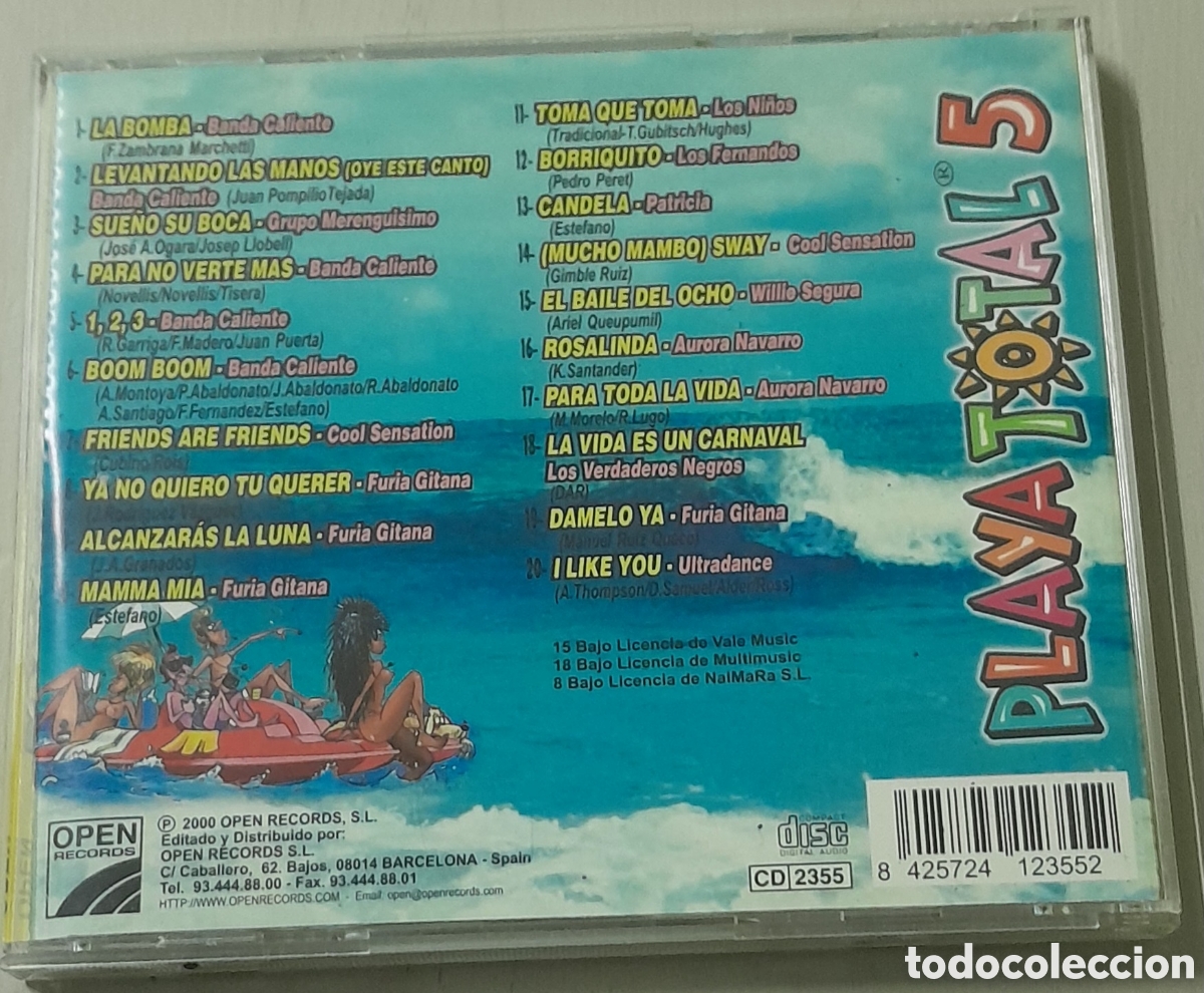 CDs de m&uacute;sica: PLAYA TOTAL 5 - Foto 3
