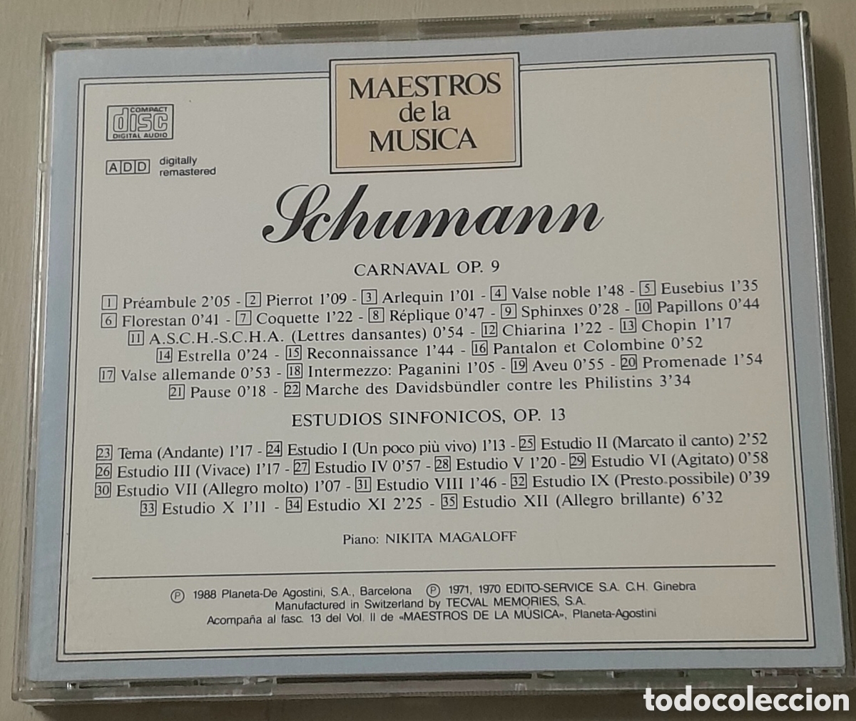 CDs de m&uacute;sica: MAESTROS DE LA MUSICA - SCHUMANN - Foto 2