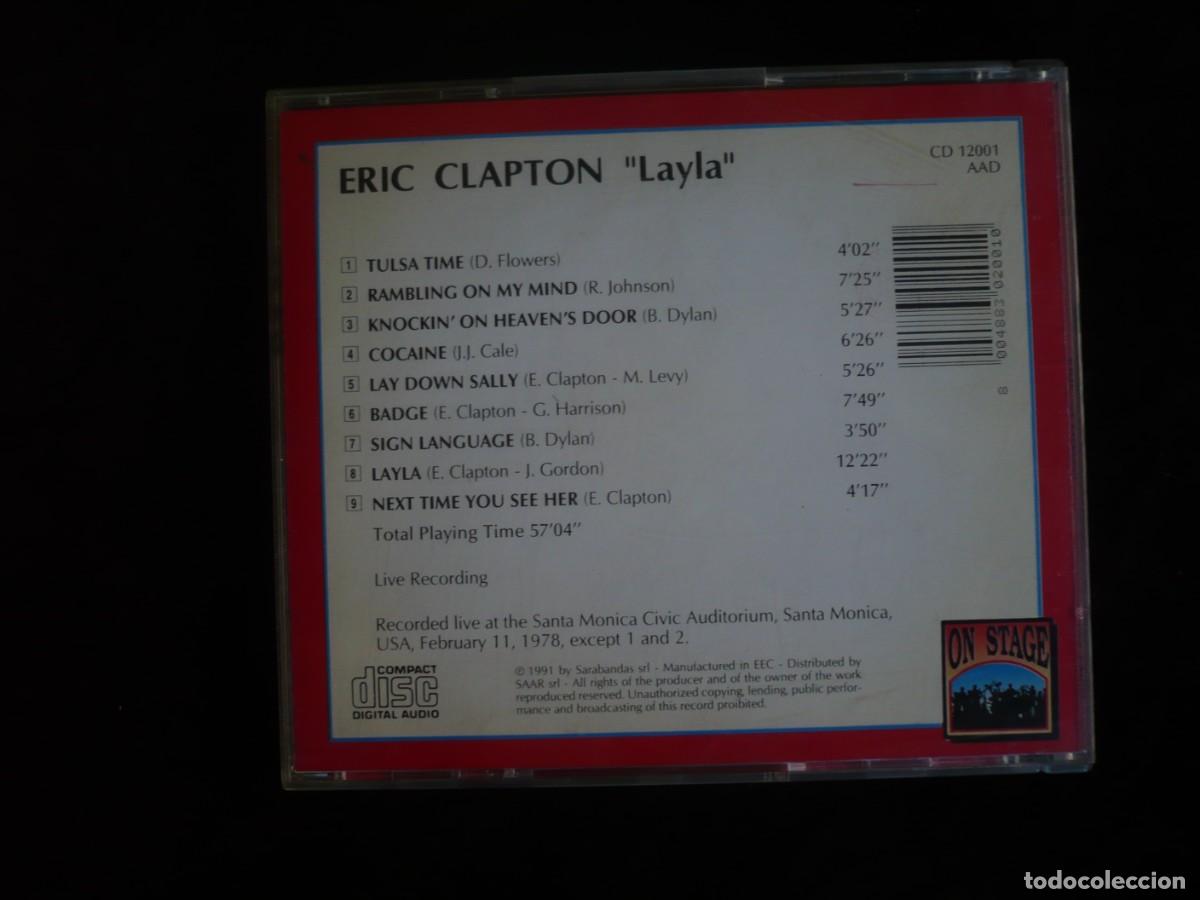 CDs de m&uacute;sica: eric clapton - layla - cd casi como nuevo - Foto 2