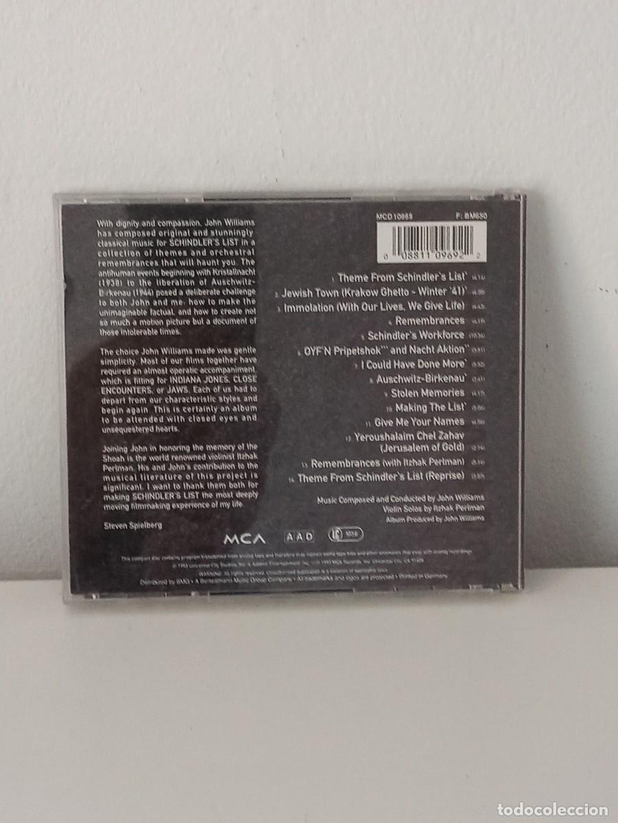 CDs de m&uacute;sica: CD BSO La lista de Schindler - Foto 2