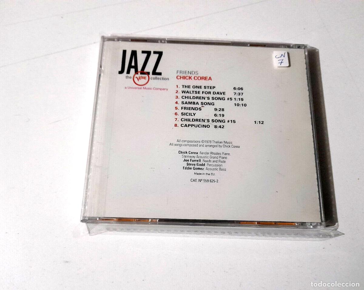 CDs de m&uacute;sica: CHICK COREA &rdquo;FRIENDS&rdquo; CD 8 TRACKS COMO NUEVO - Foto 2