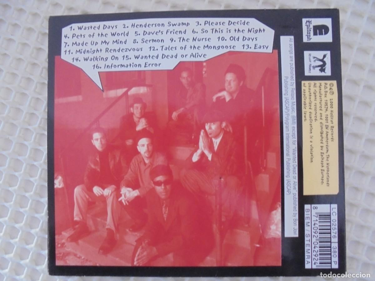 CDs de m&uacute;sica: THE SLACKERS. WASTED DAYS. COMPACTO. - Foto 2