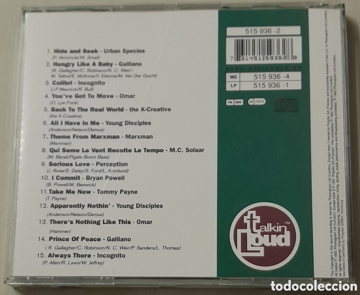 CDs de m&uacute;sica: TALKIN LOUD TWO - Foto 2