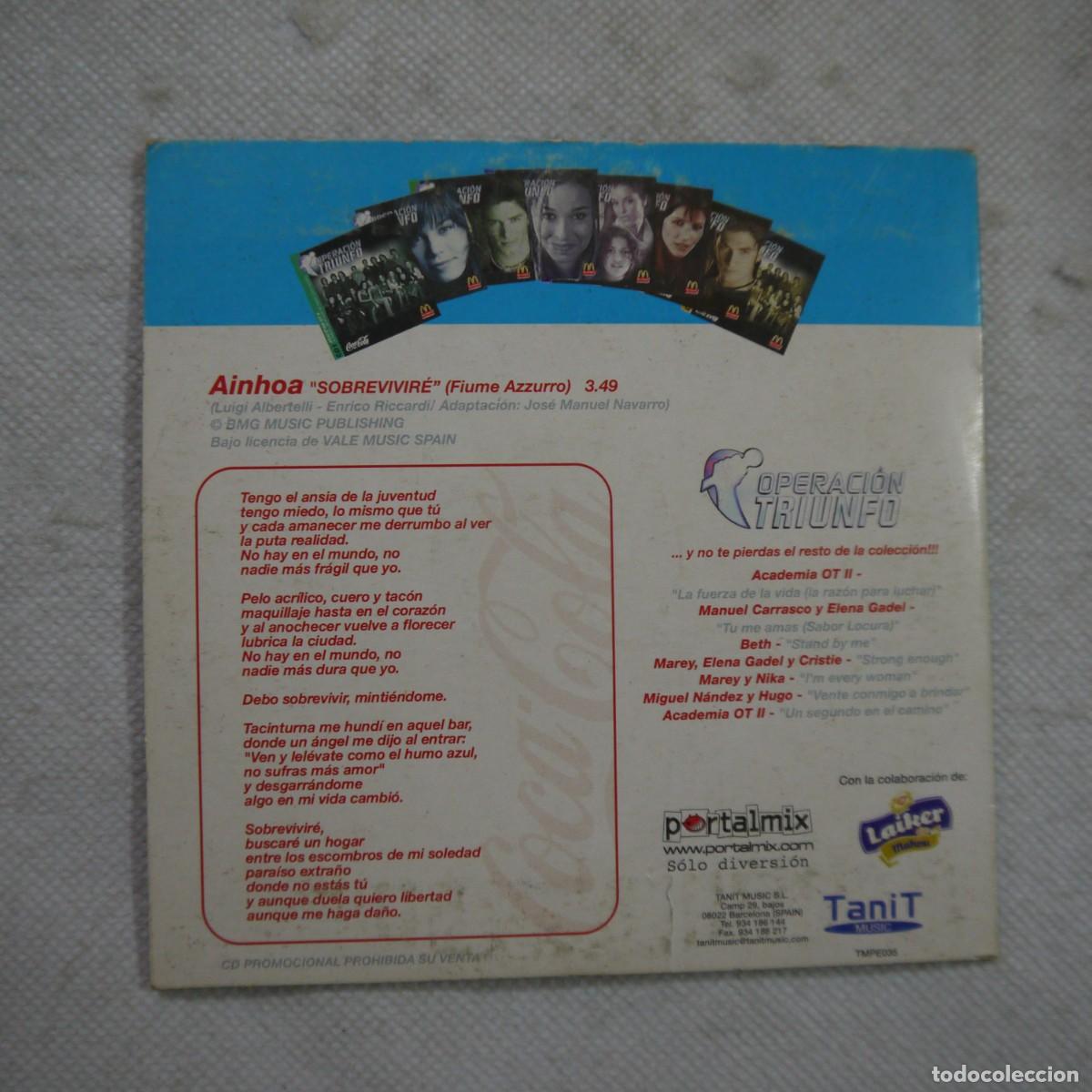 CDs de m&uacute;sica: LOTE 4 CD DE OPERACI&Oacute;N TRIUNFO - 4 CD - Foto 7