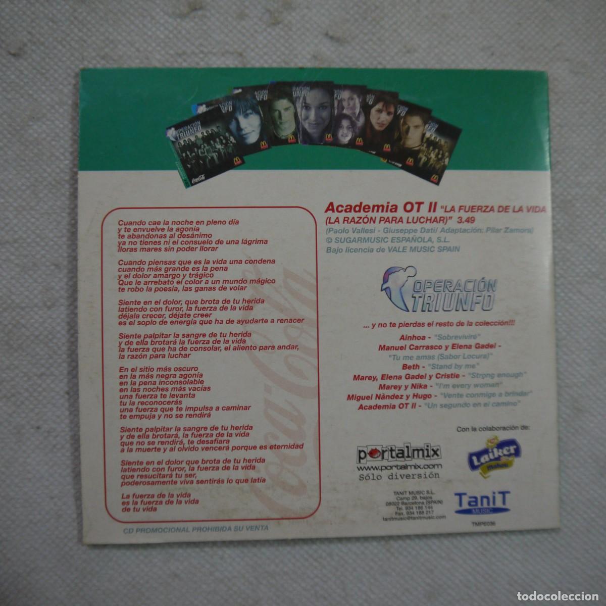 CDs de m&uacute;sica: LOTE 4 CD DE OPERACI&Oacute;N TRIUNFO - 4 CD - Foto 10