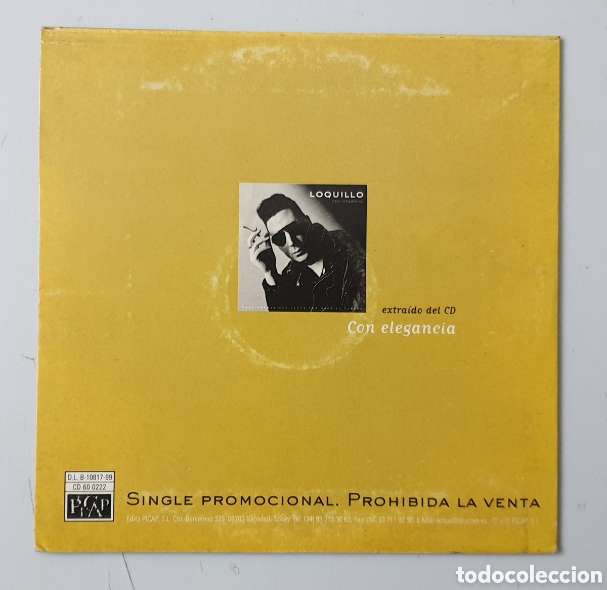CDs de m&uacute;sica: CD LOQUILLO - Transgresiones (Espa&ntilde;a - Picap - 1999) PROMO CD-Single - Foto 3