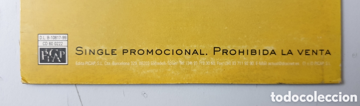 CDs de m&uacute;sica: CD LOQUILLO - Transgresiones (Espa&ntilde;a - Picap - 1999) PROMO CD-Single - Foto 5