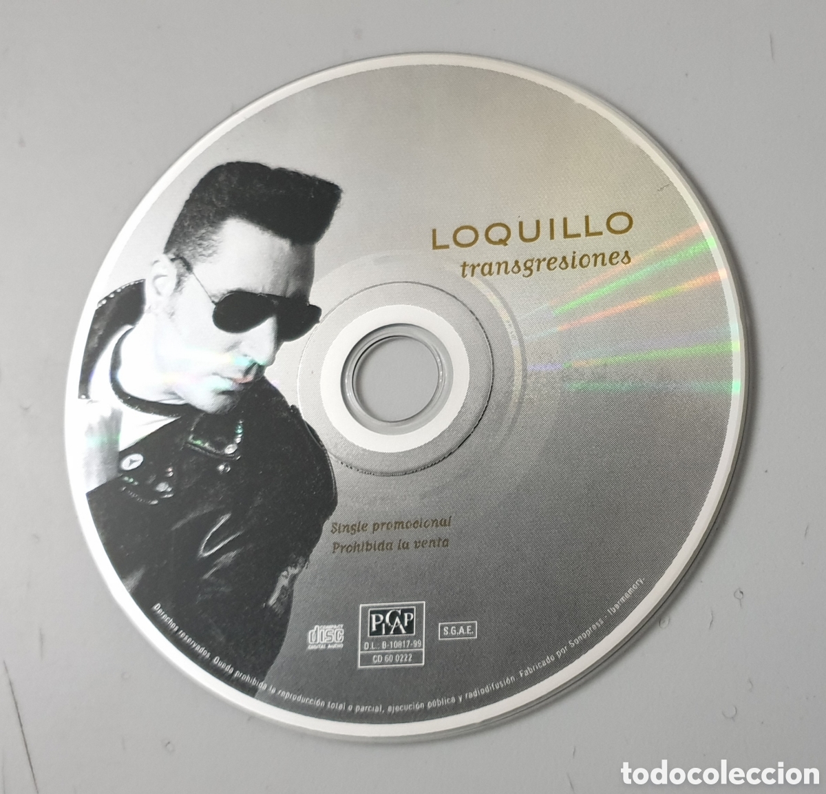 CDs de m&uacute;sica: CD LOQUILLO - Transgresiones (Espa&ntilde;a - Picap - 1999) PROMO CD-Single - Foto 6