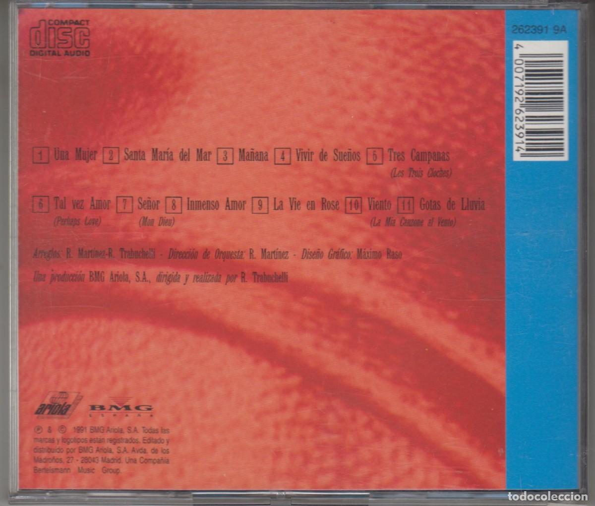 CDs de m&uacute;sica: Mireille Mathieu cd Una mujer 1991 Spain - Foto 2