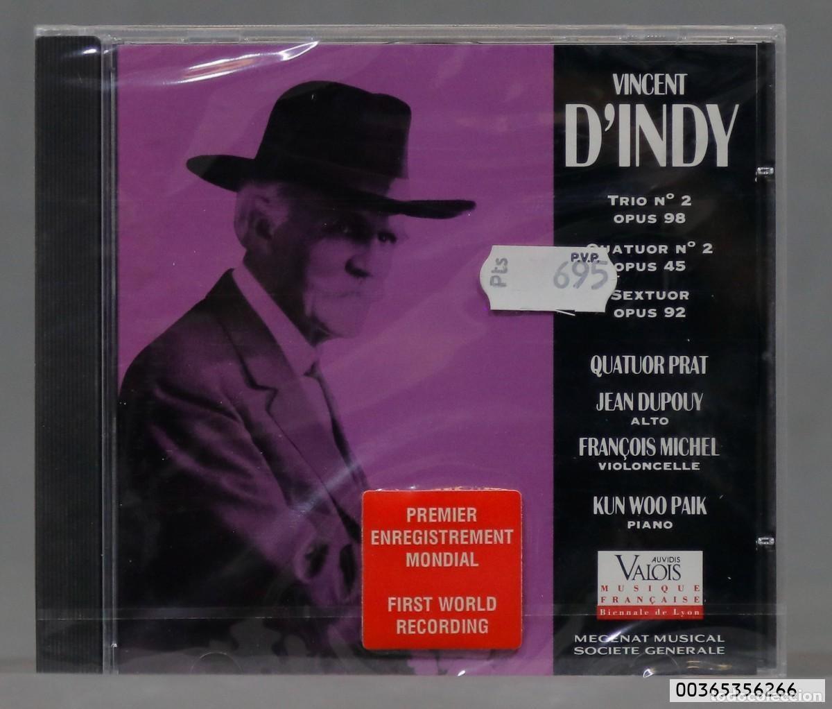CD de M&uacute;sica: CD. Vincent D&acute;Indy, Quatuor Prat &ndash; Trio Op. 98, Quatuor Op. 45, Sextuor Op. 92. PRECINTADO