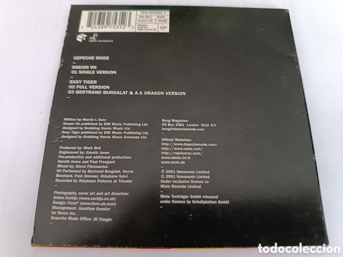 CDs de m&uacute;sica: Depeche Mode - Dream on CD single . Con funda interior . Synth pop tecno pop - Foto 3