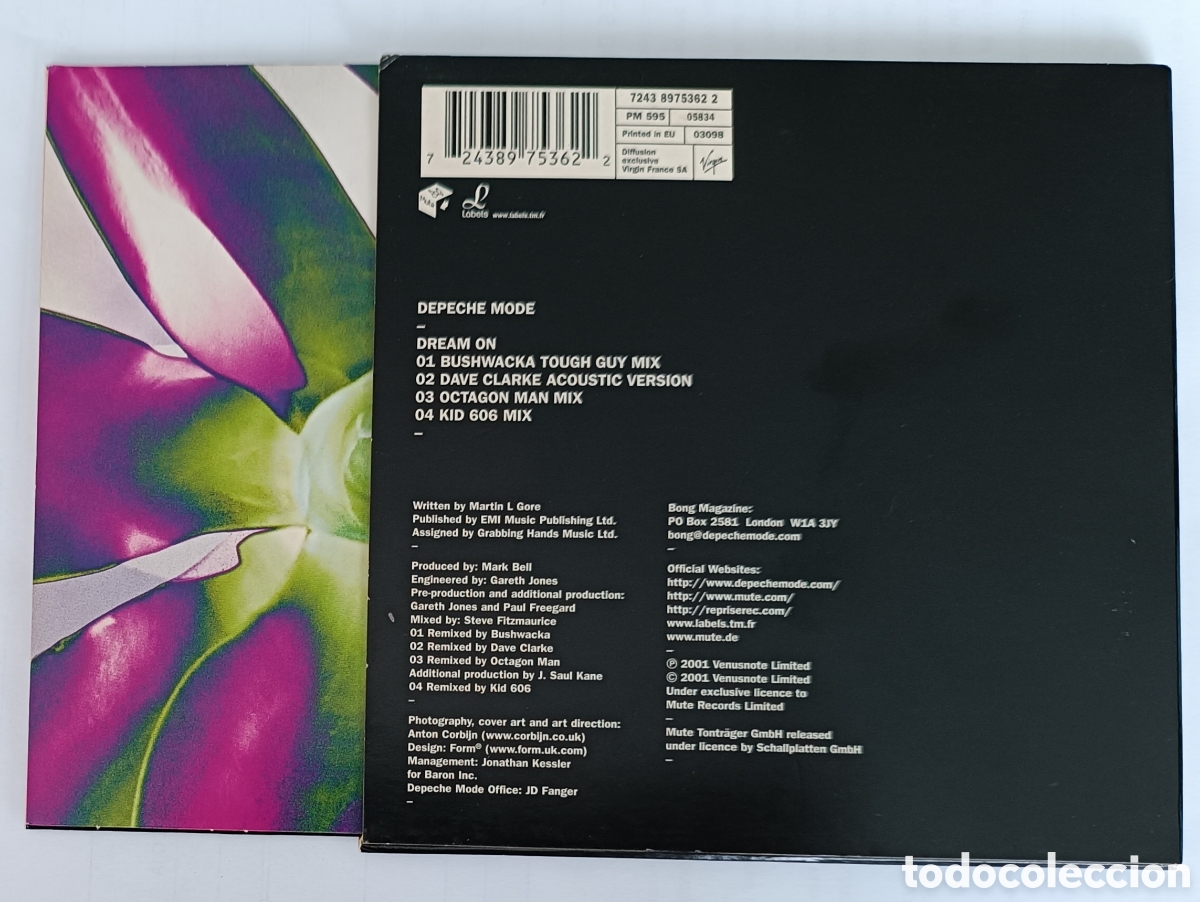 CDs de m&uacute;sica: Depeche Mode - Dream on CD single . Con funda interior . Synth pop tecno pop - Foto 3